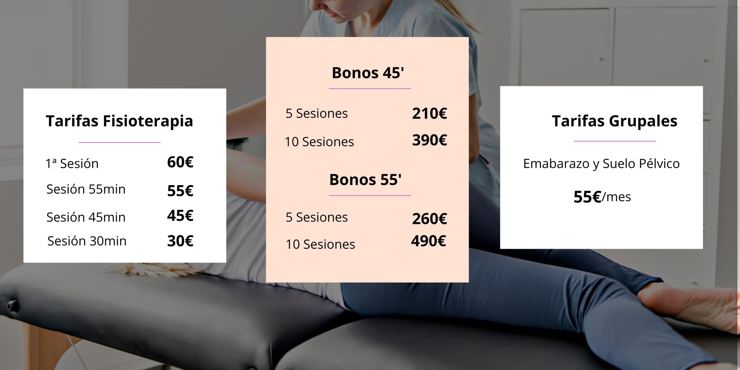 precio tarifas fisio